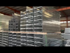 Scala di cavo in acciaio resistente al fuoco, vassoio montato a parete, installazione, curve e tees impermeabili.