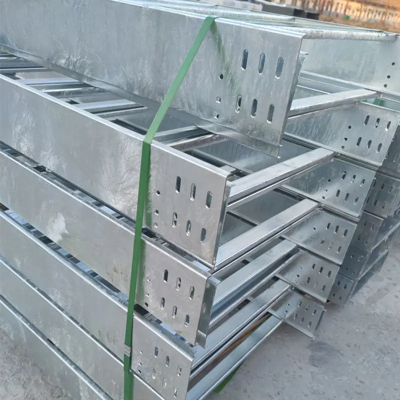 Cable Tray industriale in acciaio per lavori pesanti personalizzabile con tipo di slot a muro per una migliore protezione antincendio.