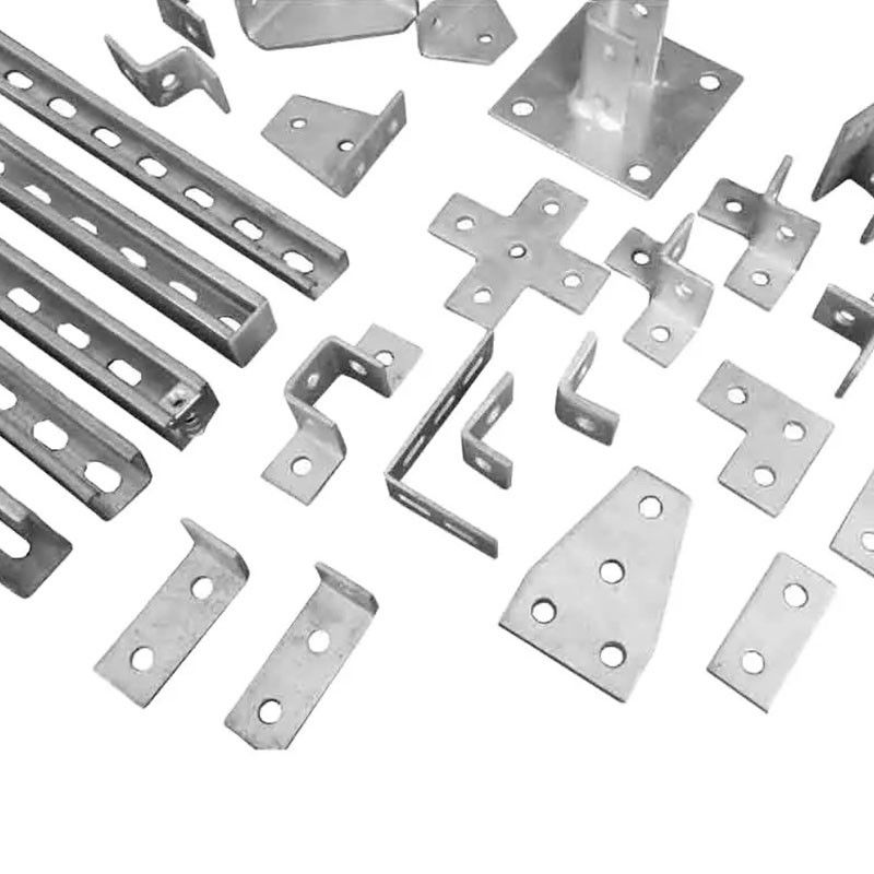 Fittings per vassoi di cavi in acciaio galvanizzato per installazioni a parete resistenti alla corrosione