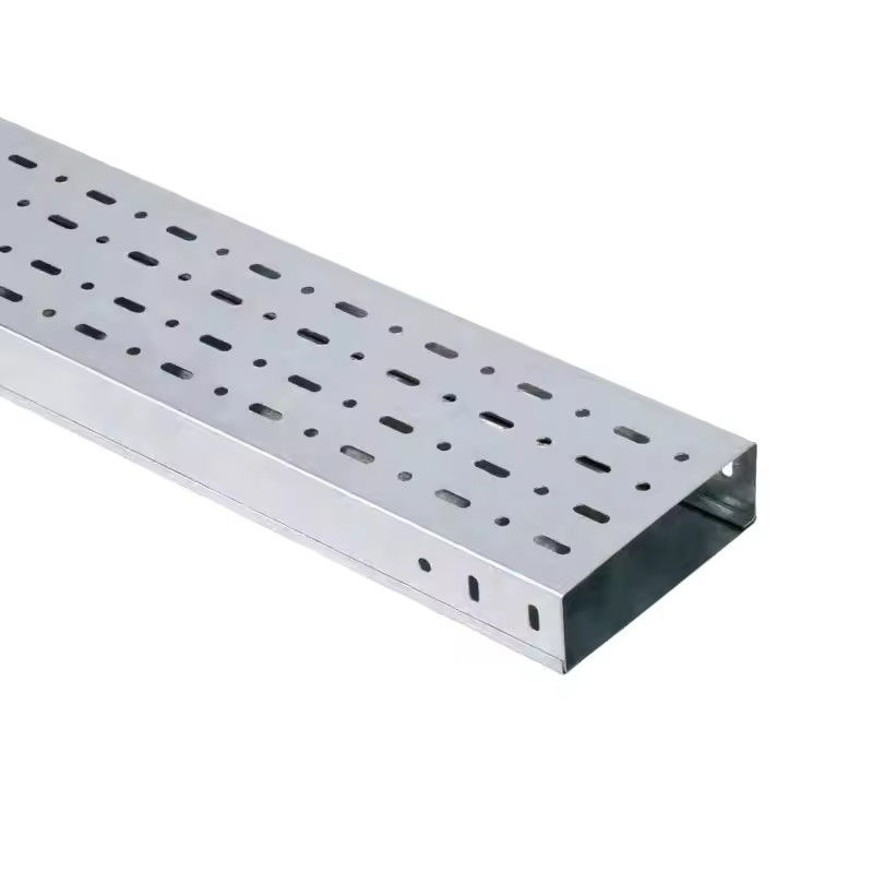 Cable tray di estrusione d'argento resistente alla corrosione da montare a parete o a pavimento per un'installazione facile