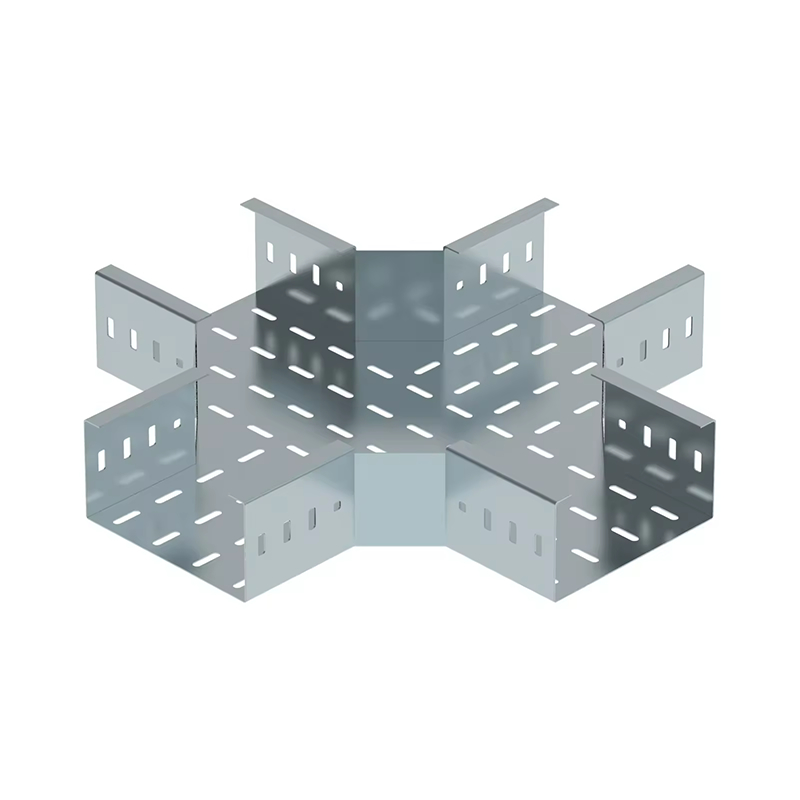 Canalina portacavi zincata con fondo pieno e forato per installazione a parete e a pavimento